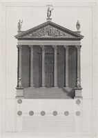 KG 11526
<br/>
Vooraanzicht van gebouw
<br/>
<em>Picart, Bernard (1673-1733)</em>